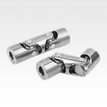 Cardan double joints, stainless steel, with plain bearing, similar to DIN 808