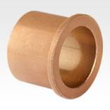 Plain bearing sintered bronze with collar