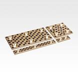 Glide plate bronze, maintenance-free