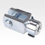 Clevis joints, steel with snap-in pin 
DIN 71752