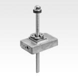 Levelling wedges, aluminium with adhesive anchor
