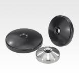 Levelling feet plates die-cast zinc or stainless steel