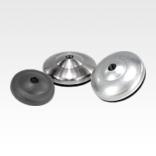 Levelling feet plates ECO die-cast zinc, stainless steel or plastic
