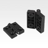 Hinges plastic with fastening holes