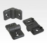 Hinges plastic, lift-off, with guide tabs