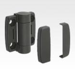 Hinges plastic, detent