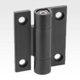 Hinges aluminium, with detent