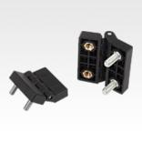 Hinges plastic with bush and fastening screws