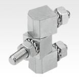 Block hingeswith fastening nuts