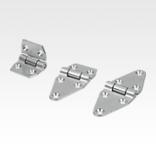 Hinges steel, maintenance-free