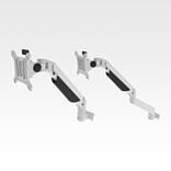 Monitor brackets, aluminium, height adjustable 4 or 5 axis