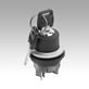 Lockable switch, snap-action, installation version, Ø 22.3 mm,
flat tab connection, compact