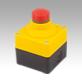 Emergency stop button in Ø 22.3 mm housing with contact blocks, cable gland M20