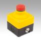Emergency stop button in Ø 22.3 mm housing with contact blocks, connection M12