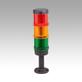 Signal towers, LED green, yellow, red, Ø70 mm, complete unit, Form B