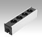 Socket strips in an aluminium housing, Form A