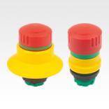 Emergency stop button, fitted version Ø 22.3 mm with contact blocks