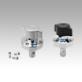 Ball lock pins with plastic or stainless steel twist knob
