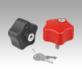 Five lobe grips plastic lockable