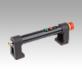 Tubular handles, plastic, with electronic switch function and two push buttons, with emergency stop