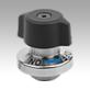 Quarter-turn latches, stainless steel with plastic twist knob
