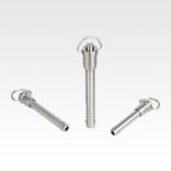 Ball lock pins with stainless steel grip ring