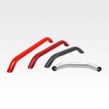 Tubular handles, round aluminium
