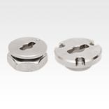 Clamping plates for quarter-turn clamp locks