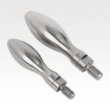 Machine handles revolving similar to DIN 98 Form E, stainless steel