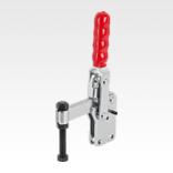 Toggle clamps vertical with straight foot and fixed clamping spindle