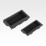 Recessed handles, plastic, clip-in