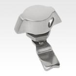 Quarter-turn locks, stainless steel 1.4401 with wing grip and hole for padlock