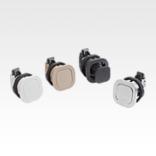 Snap locks, plastic with knob