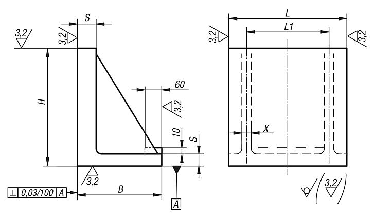Angle plates aluminium