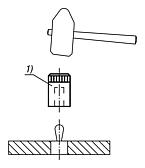 Assembly tool for lateral spring plungers with plastic spring