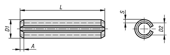 Roll dowel heavy duty ISO 8752 