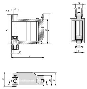 Risers with quick lock for compact power clamps