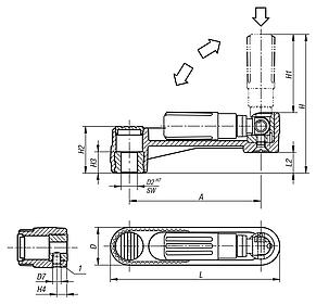 Crank handleswith safety grip