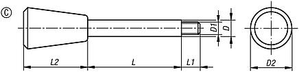 Handles, Form C, inch