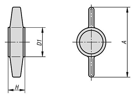Wing gripsfor hexagon socket screws