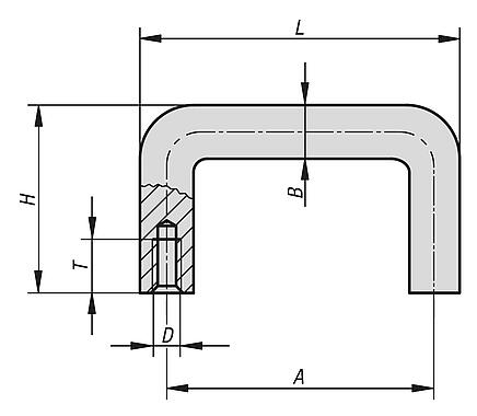 Finger grips, aluminium round