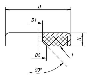 Magnets shallow pot with countersink SmCo