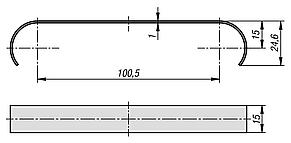 Stainless steel brakes for roller elements