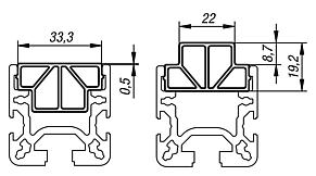 Plastic slide rails for roller rails