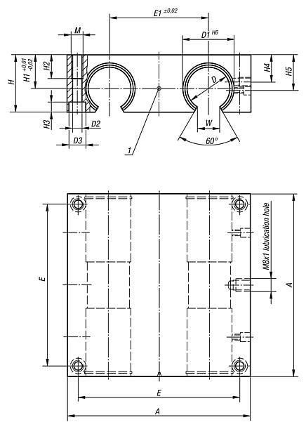 Linear housing units quadro, open