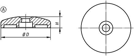 Levelling feet plates, Form A