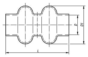 Protective rubber sleeves for universal and cardan joints (double)
