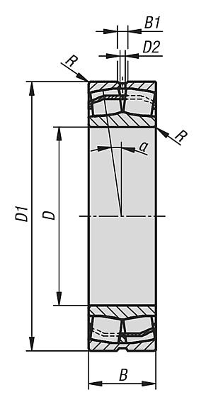 Spherical roller bearing FAG cylindrical bore