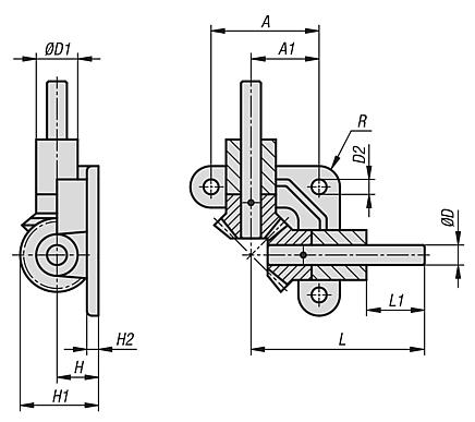 Bevel gear drive with plastic bevel gears