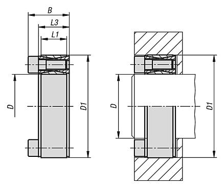 Keyless locking couplings Form G increased tolerance range